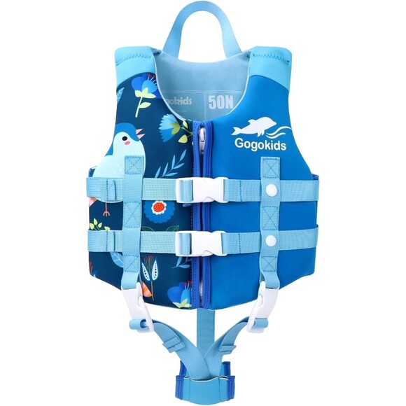 Gogokids Kid Swim Vest Float Life Jacket 7-9 years 55 - 77 lbs 25 - 35 kg NWT - Picture 2 of 7